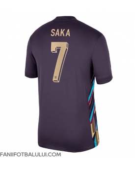 Anglia Bukayo Saka #7 Tricou Fotbal Replică European 2024 Barbati Deplasare